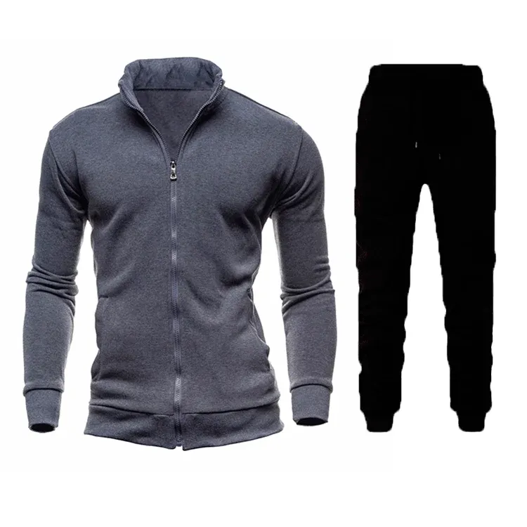 Herren Sportliches Trainingsset mit modernem Stehkragen und elastischem Bund – Marzano
