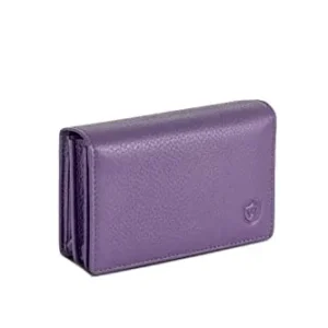 Business card case leather with RFID protection - space for 50 business cards - 6 compartments - business card cases