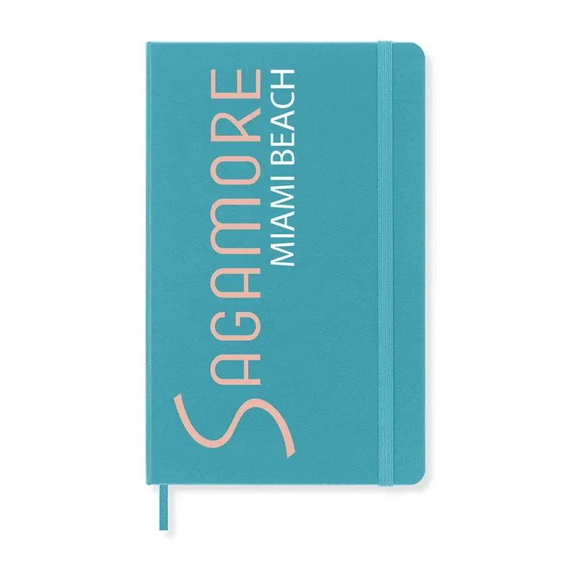 Moleskine Reef Blue Hard Cover Ruled Large Notebook (5" x 8.25")
