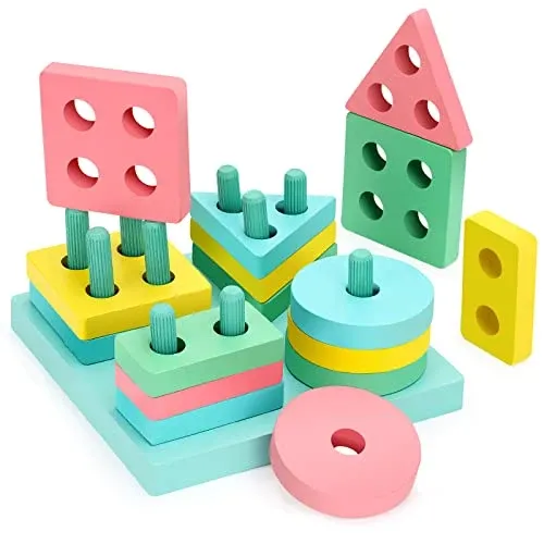 Stacked sorting toy - educational toy