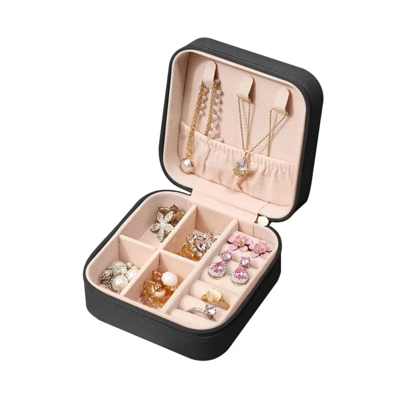 Jewelry box , Mini portable jewelry storage box for rings, earrings