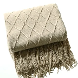 Living Blanket Soft Knit Wool Blanket Tassel Cuddle Blanket Sofa Blanket Sleep Blanket