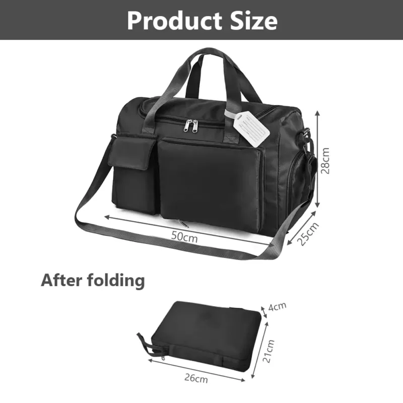 Foldable Travel Bag Luggage Bag Large Weekender