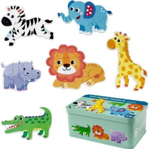 Children's puzzle, 6 piece wooden puzzle, shape puzzles Early learning educational toy