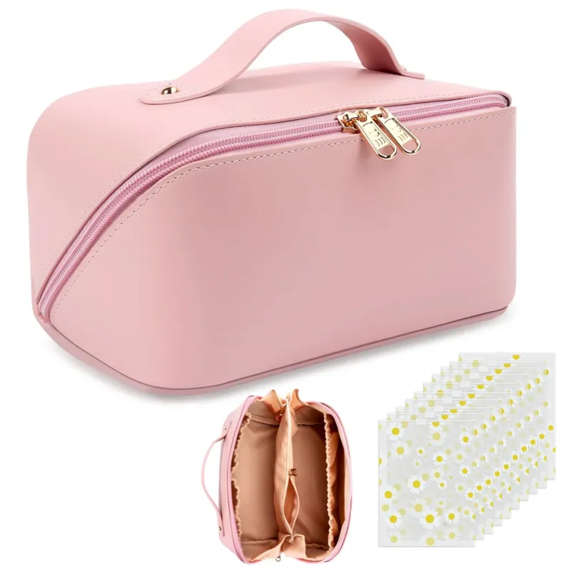 Cosmetic bag Travel bag Toiletry bag : PU leather Make Up