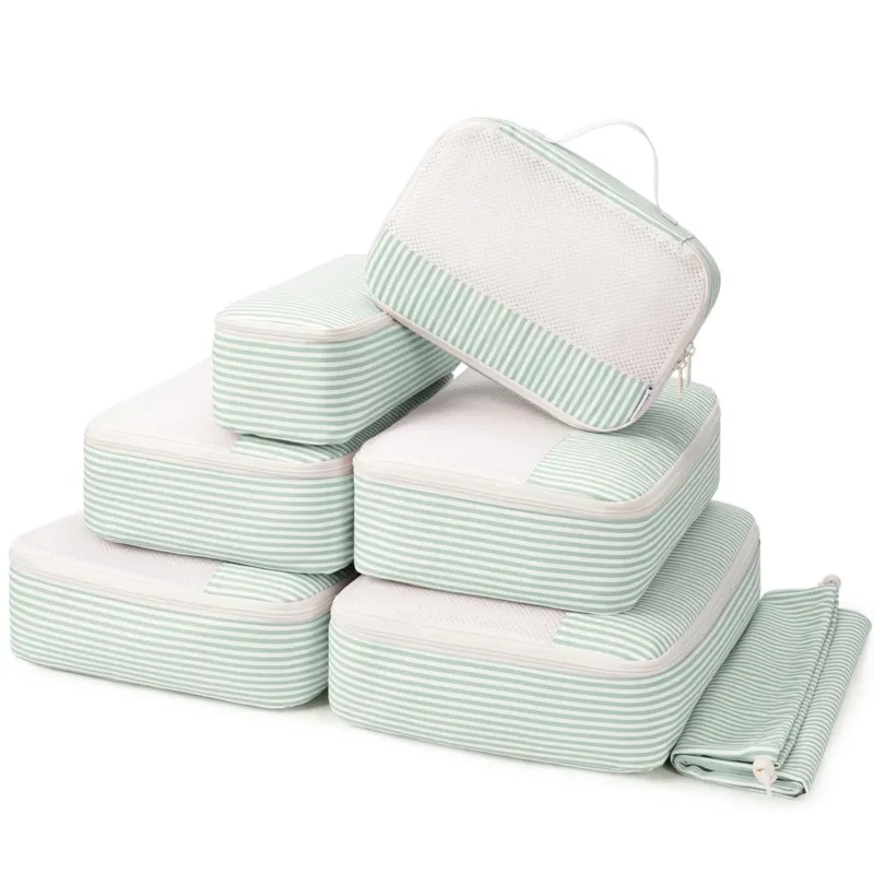 7-Piece Suitcase Organiser Set, Packing Cubes, Large Travel Packing