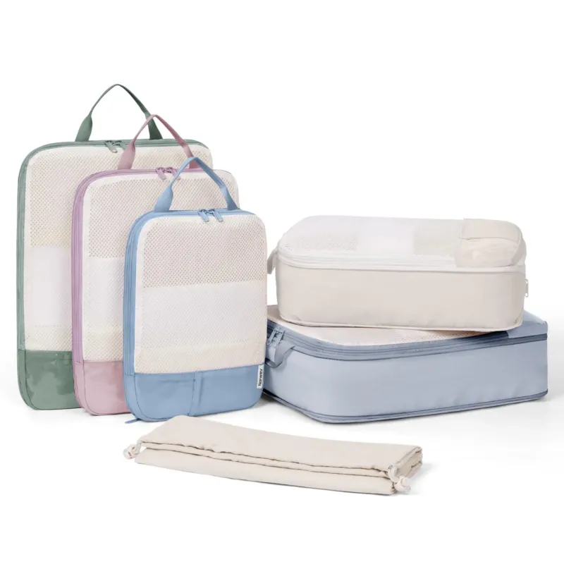 Packing Cubes Compression, Suitcase Organizer Set, Suitcase Organizer