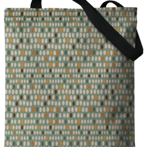 Aesthetic tote bag with zipper - Printed jute bag
