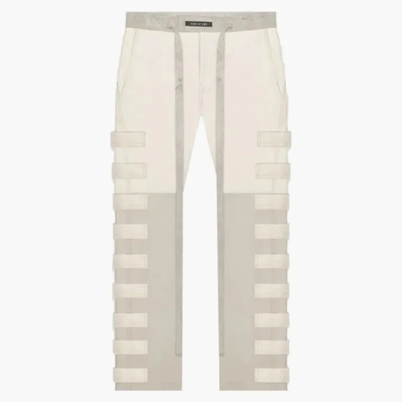 Fear Of God Leather Nylon Tactical Pant Bone