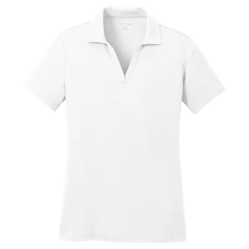 Sport-Tek Women's White PosiCharge RacerMesh Polo