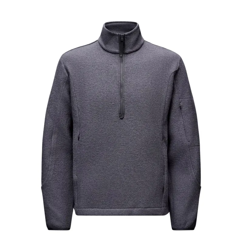 Pas Normal Studios Off-Race Boiled Wool Half-Zip