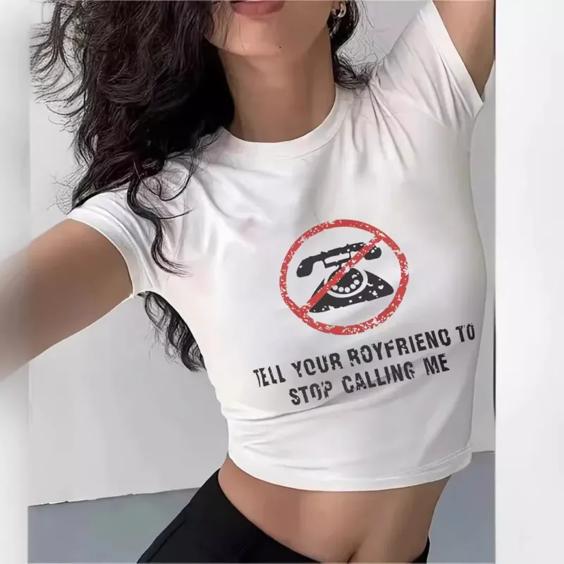 Damen Crop-T-Shirt mit Ihrem kreativen Spruch – Orélia