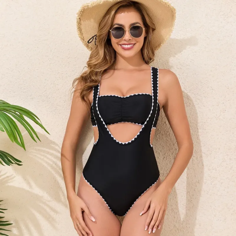 Damen Badeanzug-Set mit modischen Rüschendetails – Maréssa