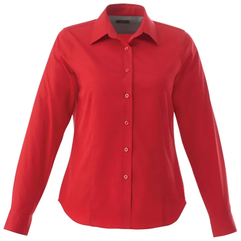 Elevate Women's Team Red Wilshire Long Sleeve Shirt