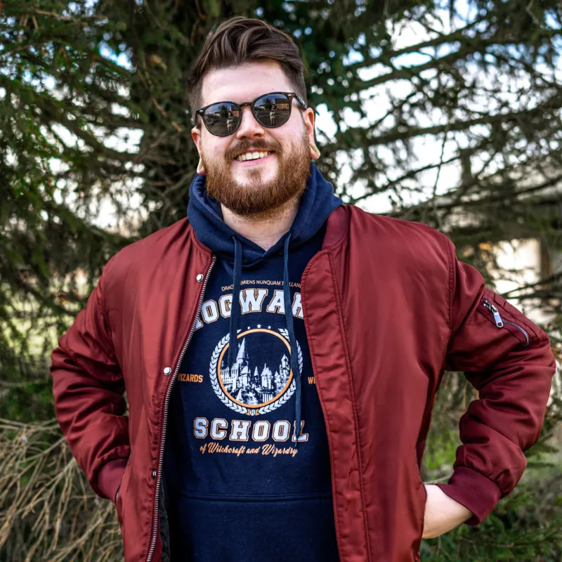 Produktbild Harry Potter - Hogwarts School Hoodie blau