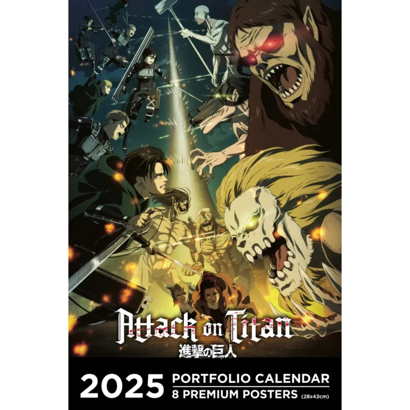 Produktbild Attack on Titan Portfolio Kalender 2025 *Englische Version*